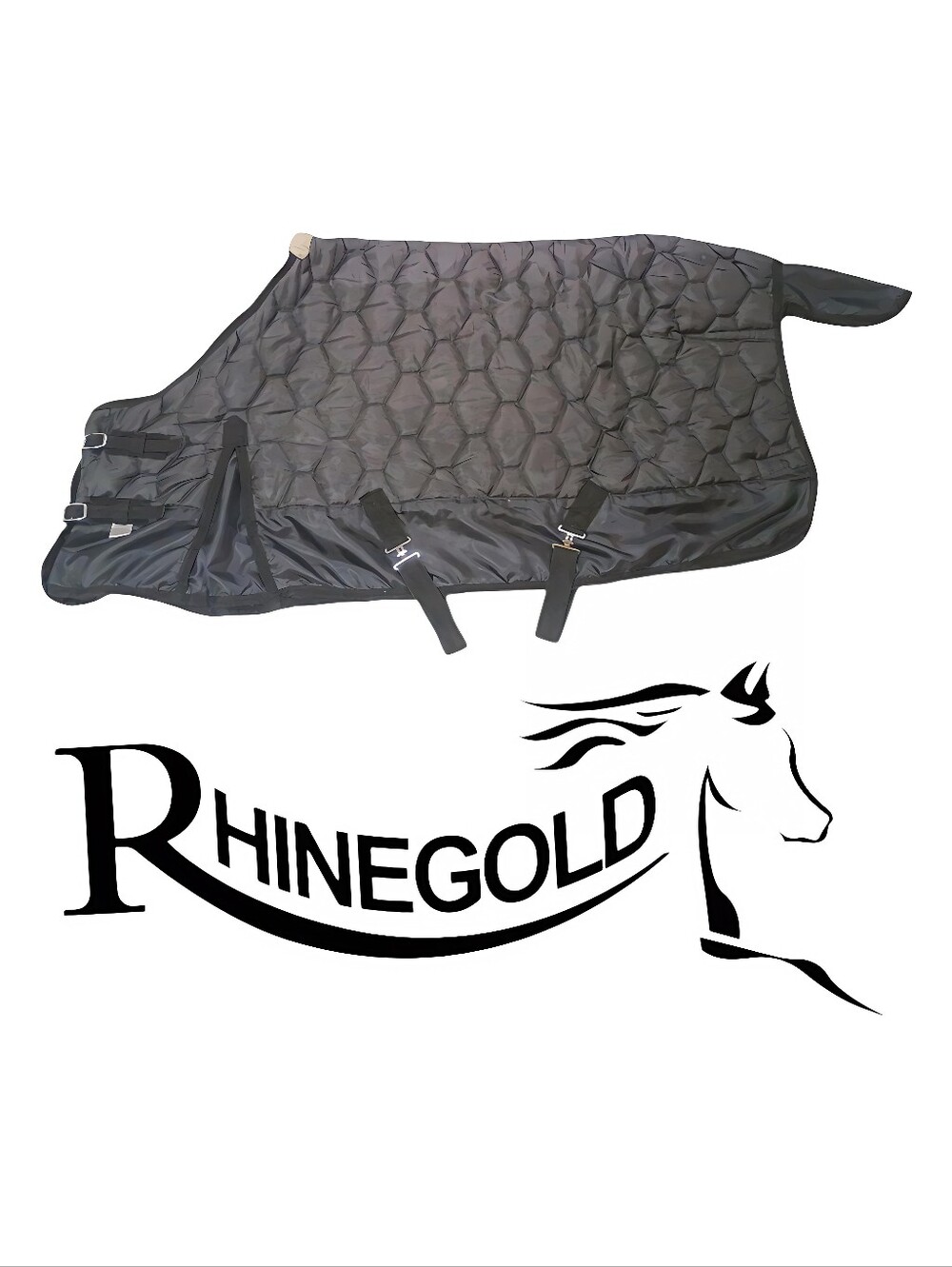 Rhinegold Detroit Hexagon Quilted Stable Blanket 62" Pony Large Pony Yearling